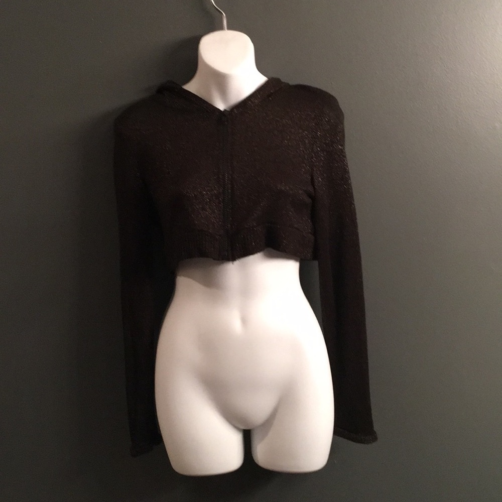 Crop zip hoodie